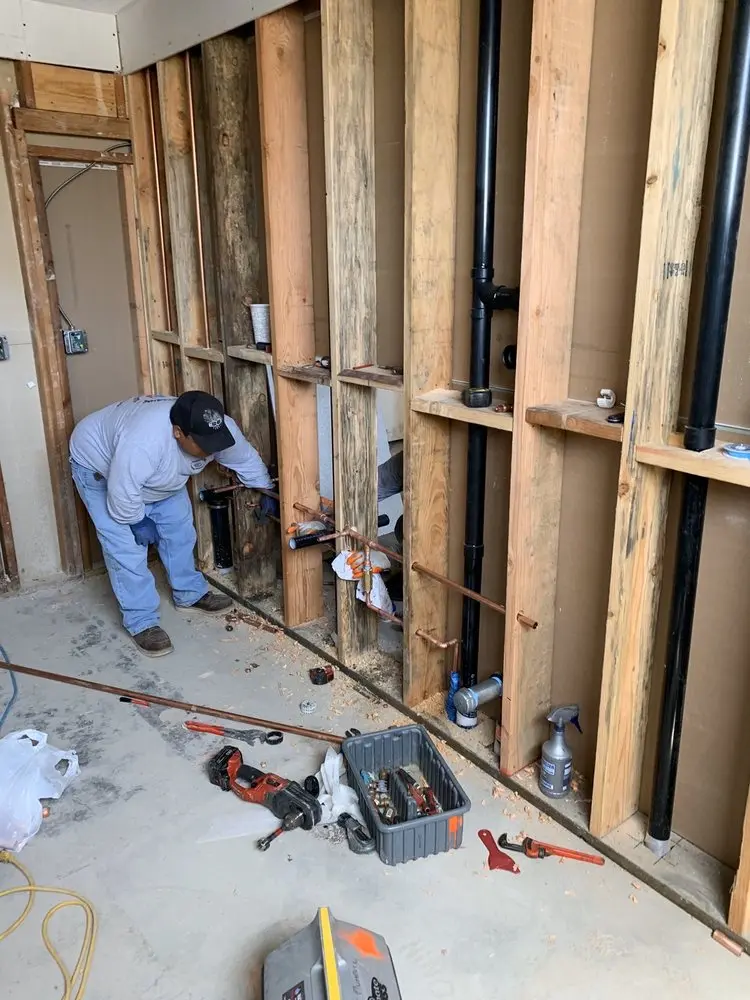 Commercial rough-in plumbing for Water Heater Replacement in Springlake-University Terrace